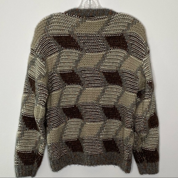 Next Vintage Brown Wool Sweater - Picture 2 of 10